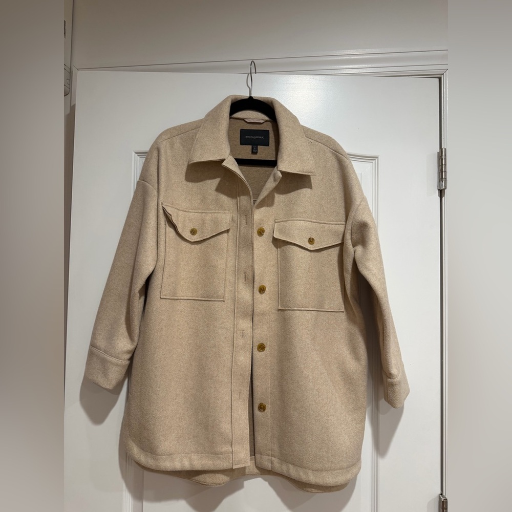 Banana Republic Beige Shacket